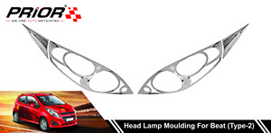 Head Lamp Moulding for Beat (Type-2) 2018-Onwards Model (Set of 2 Pcs.)
