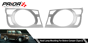 Head Lamp Moulding for Bolero Camper (Type-2) 2010-Onwards Model (Set of 2 Pcs.)