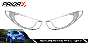 Head Lamp Moulding for i10 (Type-2) 2015-Onwards Model (Set of 2 Pcs.)