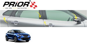 Window Garnish Cover for Baleno (Type-1) 2015-Onwards Model (Set of 6 Pcs.)