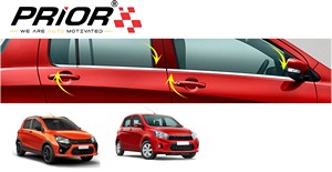 Window Garnish Cover for Celetio (Type-1,2) 2015-Onwards Model (Set of 6 Pcs.)