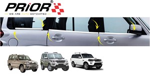 Window Garnish Cover for Scorpio (Type-1,2,3) 2002-2014 Model (Set of 6 Pcs.)